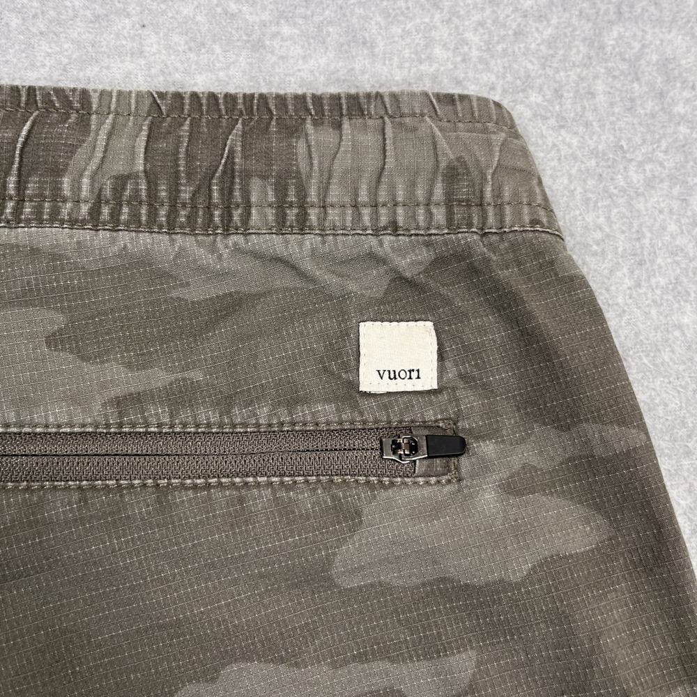 Vuori Ripstop Pant Womens Small Green Camo Drawstring Athletic Jogger Climber - Picture 12 of 12